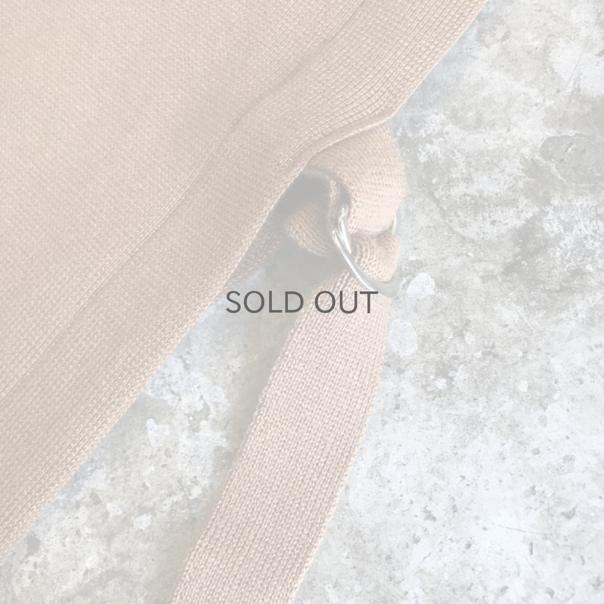 画像8: SIDE SLIT RING BELT DESIGN OVER SIZE COTTON VEST / Ladies L (8)