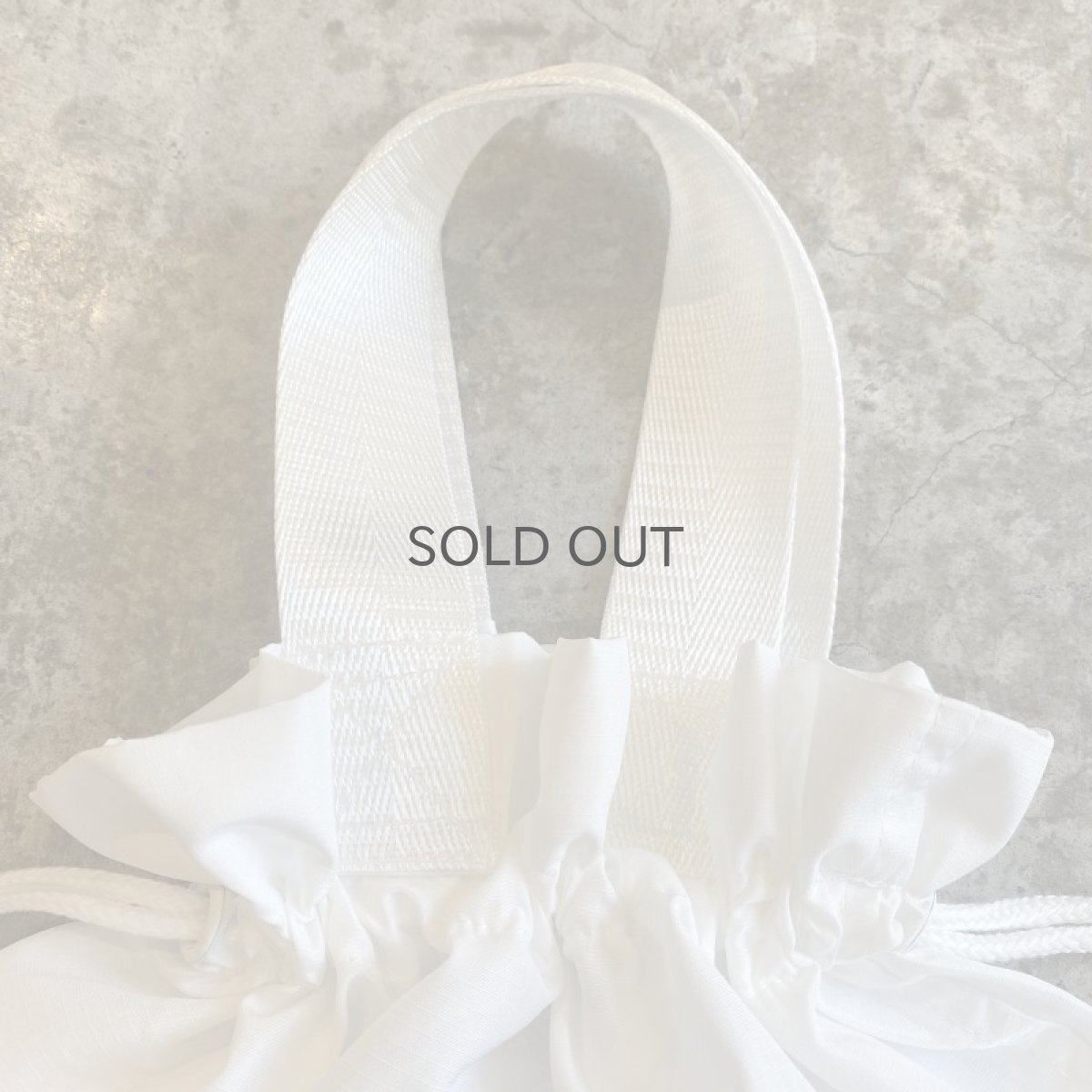 画像6: UNDERLAND × UBON 【笑門福来】　2022 巻雲巾着　/ WHITE×GREEN  (6)