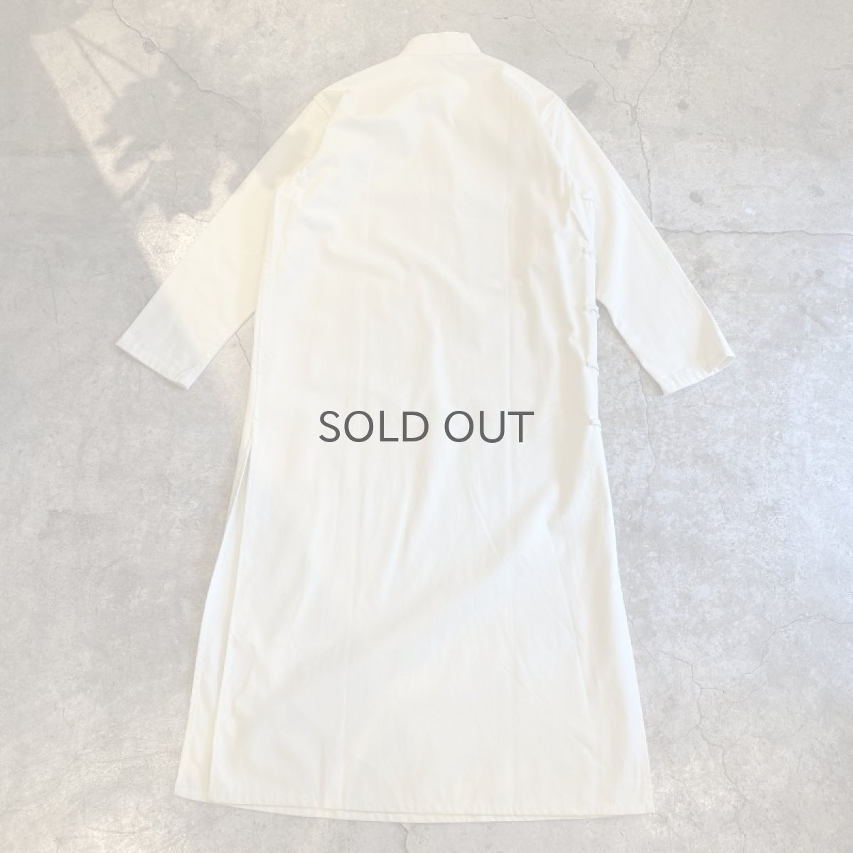 画像2: OLD ONE TONE COLOR CHINA L/S ONE-PIECE / Ladies M (2)