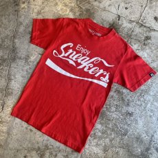 画像4: LOGO PRINTED RED COLOR S/S TEE / Ladies S(M) / MADE IN USA (4)