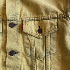 画像7: 【LEVI'S】YELLOW COLOR DENIM JACKET / Ladies M(34) / MADE IN USA (7)