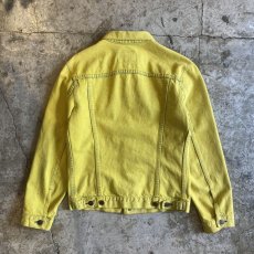 画像2: 【LEVI'S】YELLOW COLOR DENIM JACKET / Ladies M(34) / MADE IN USA (2)