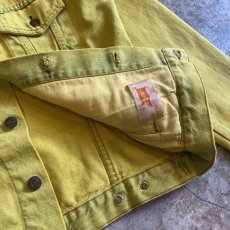 画像10: 【LEVI'S】YELLOW COLOR DENIM JACKET / Ladies M(34) / MADE IN USA (10)