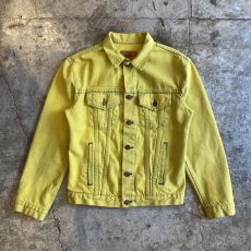 画像1: 【LEVI'S】YELLOW COLOR DENIM JACKET / Ladies M(34) / MADE IN USA (1)