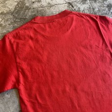 画像8: LOGO PRINTED RED COLOR S/S TEE / Ladies S(M) / MADE IN USA (8)