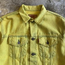 画像5: 【LEVI'S】YELLOW COLOR DENIM JACKET / Ladies M(34) / MADE IN USA (5)