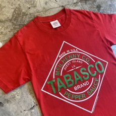 画像3: "TABASCO" LOGO PRINTED S/S TEE / Ladies S（M） / MADE IN USA (3)