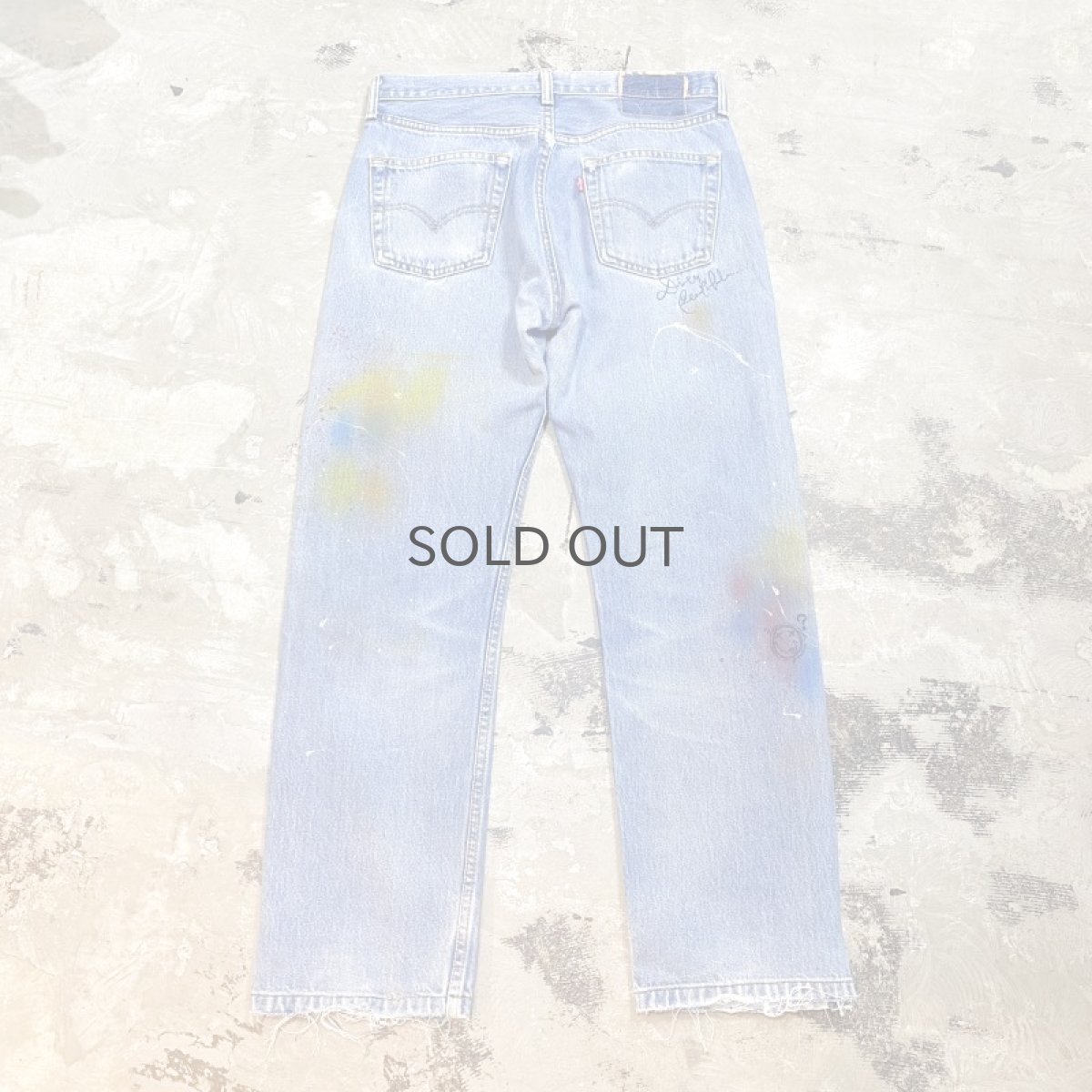 画像2: 【Wiz&Witch】"DIRTY BEAUTIFUL" CRUST ART JEANS / W31 (2)