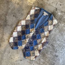 画像4: PATCHWORK DESIGN DENIM VEST / Ladies S  (4)