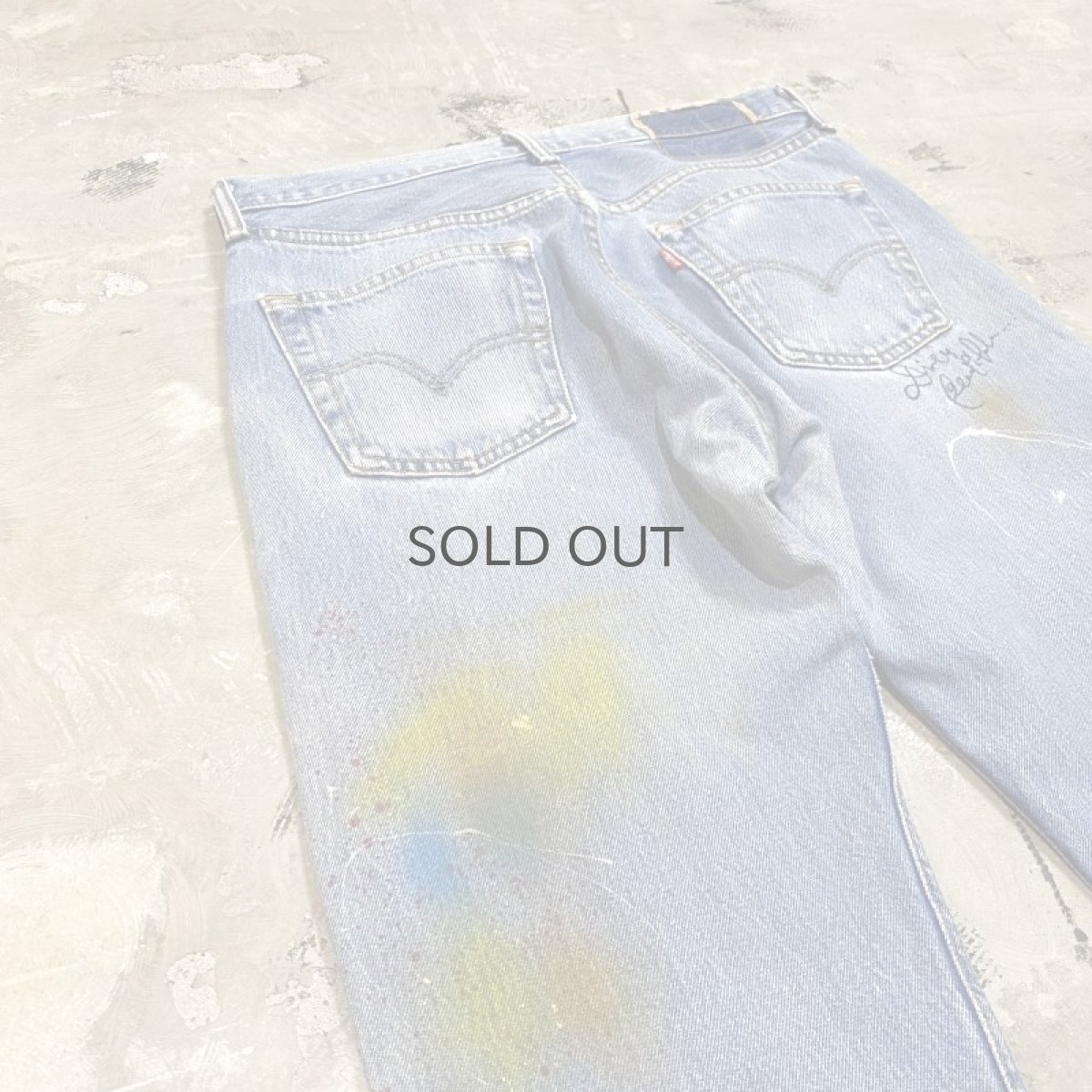 画像9: 【Wiz&Witch】"DIRTY BEAUTIFUL" CRUST ART JEANS / W31 (9)