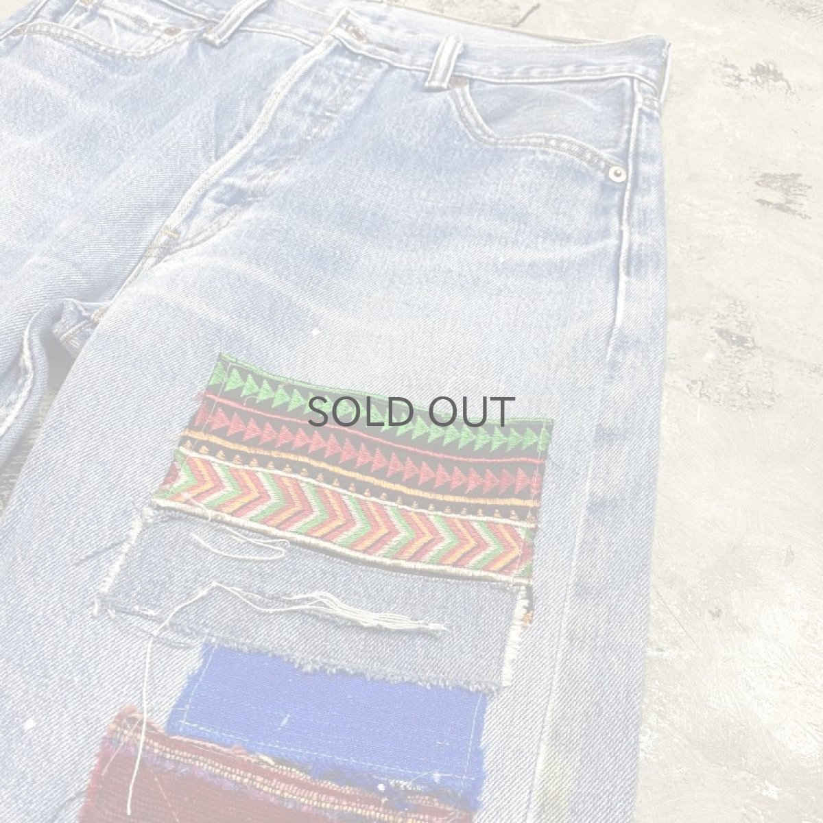 画像4: 【Wiz&Witch】"DIRTY BEAUTIFUL" CRUST ART JEANS / W31 (4)