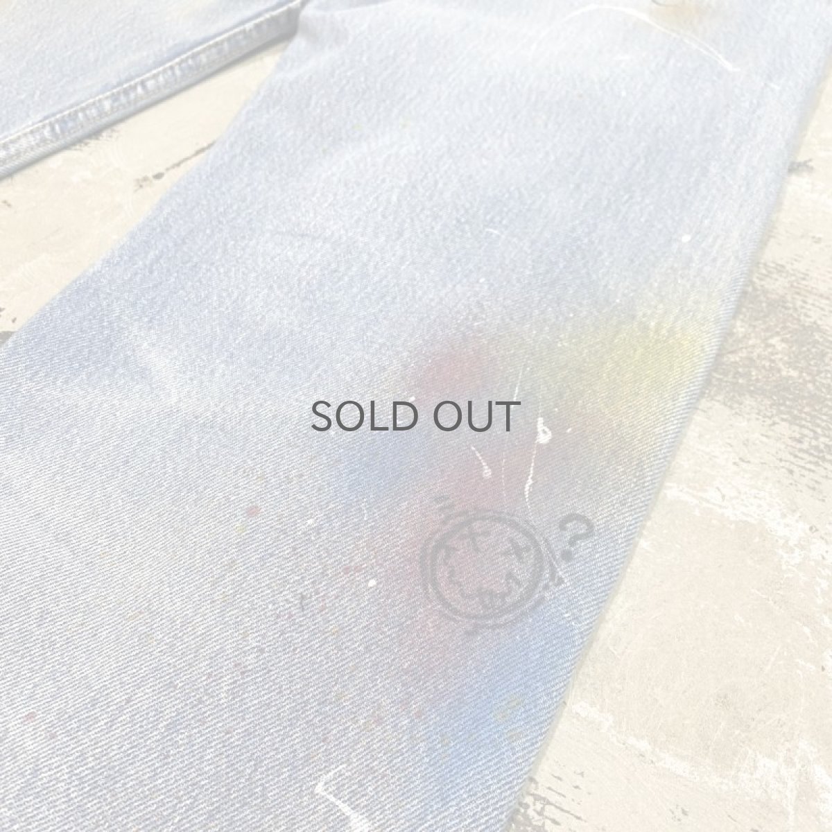 画像10: 【Wiz&Witch】"DIRTY BEAUTIFUL" CRUST ART JEANS / W31 (10)