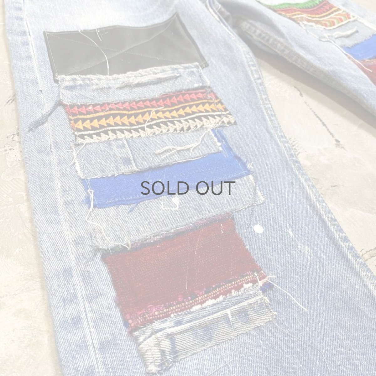 画像5: 【Wiz&Witch】"DIRTY BEAUTIFUL" CRUST ART JEANS / W31 (5)