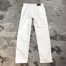 画像2: 【DKNY】OLD WHITE DENIM PANTS / W33 / MADE IN USA (2)