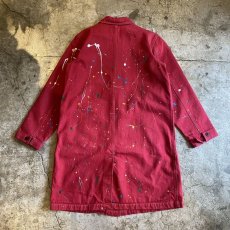 画像2: SPLASH PAINT COLOR DENIM LONG JACKET / Ladies M (2)