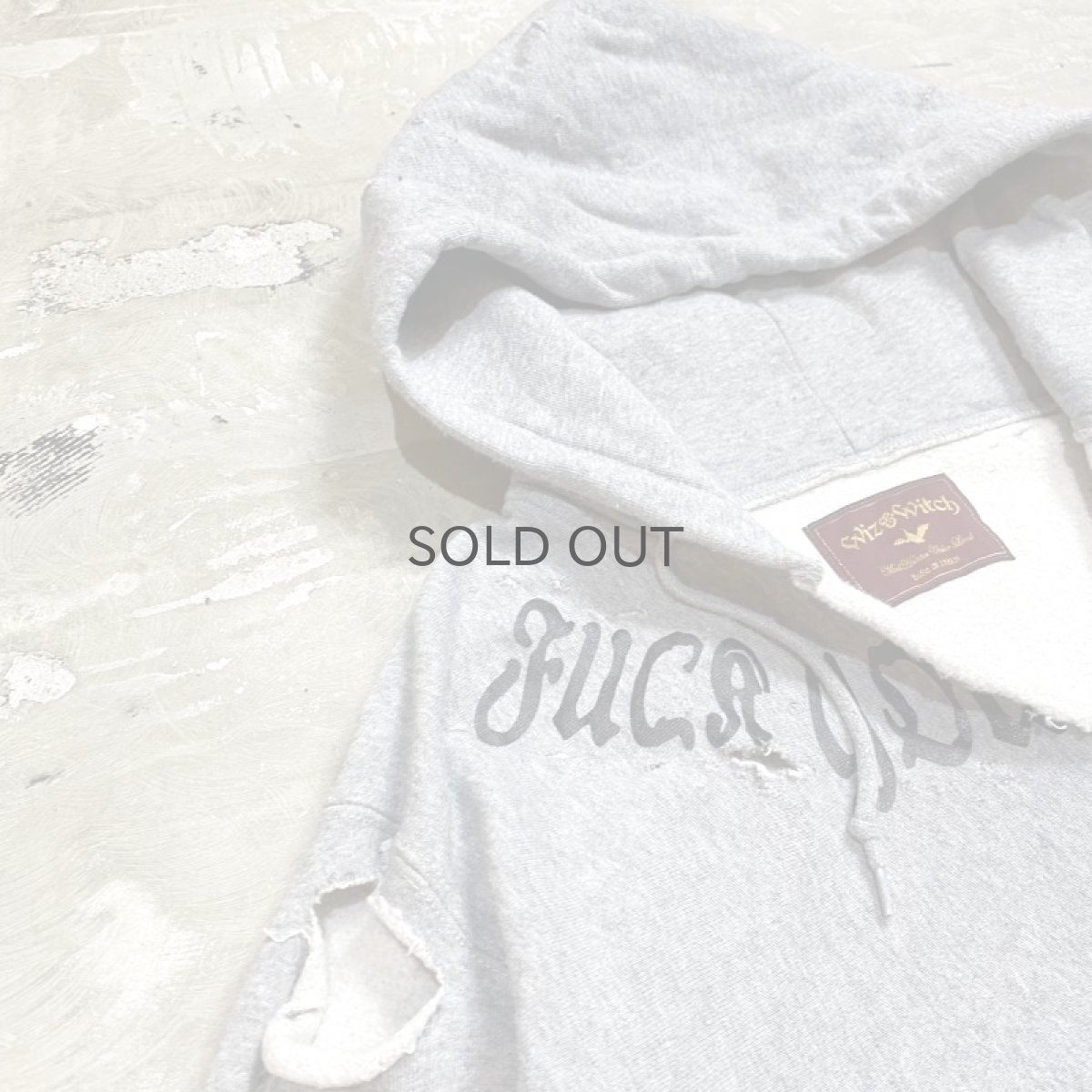 画像3: 【Wiz&Witch】"DIRTY BEAUTIFUL" DESTROY SWEAT PARKA / OS (3)