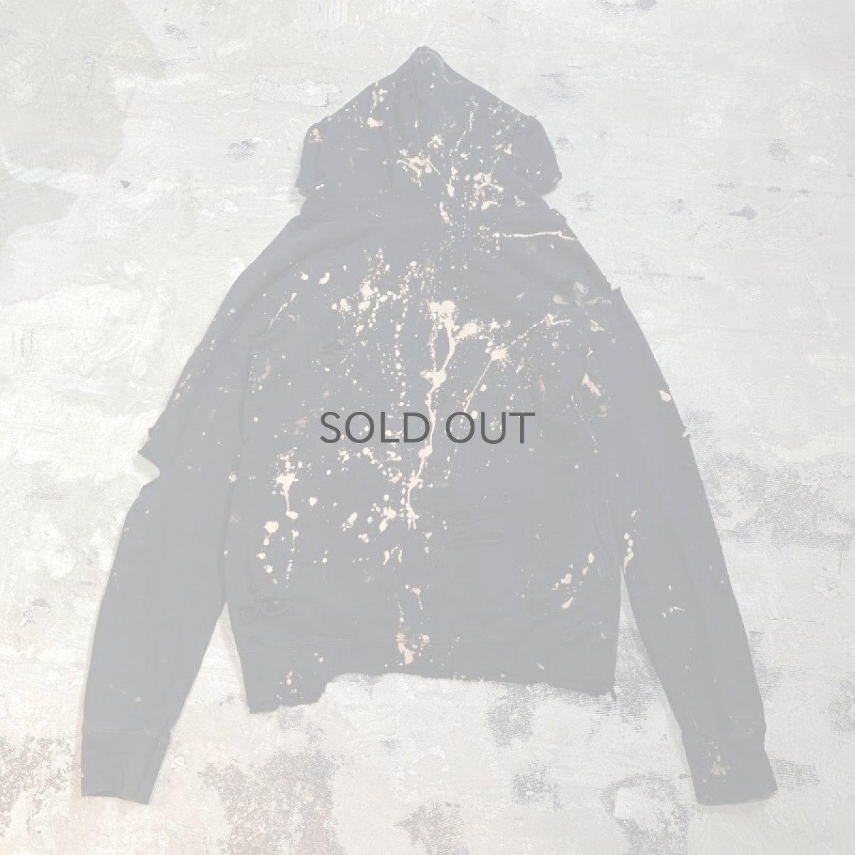 画像2: 【Wiz&Witch】"DIRTY BEAUTIFUL" DESTROY SWEAT PARKA / OS (2)