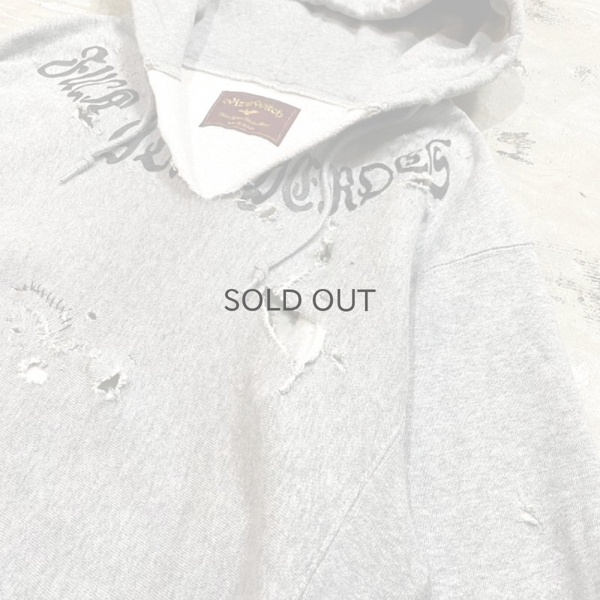 画像4: 【Wiz&Witch】"DIRTY BEAUTIFUL" DESTROY SWEAT PARKA / OS (4)