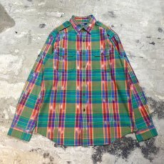 画像1: 【RALPH LAUREN】CHECK PATTERN L/S SHIRT / Mens M (1)