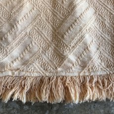 画像9: PALE COLOR ART PATTERN SHORT FRINGE DESIGN CARDIGAN / Ladies L (9)