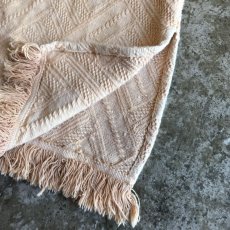 画像6: PALE COLOR ART PATTERN SHORT FRINGE DESIGN CARDIGAN / Ladies L (6)