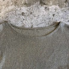 画像9: GOLD GLITTER MIX COLOR PATTERN L/S TOPS / Ladies M (9)
