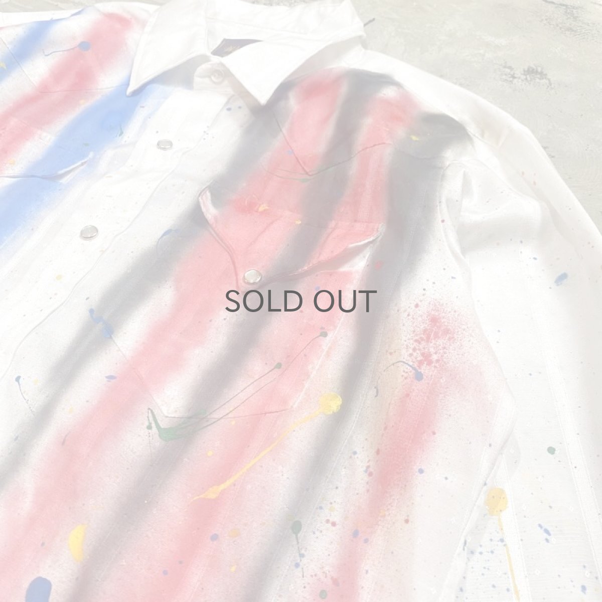 画像4: 【Wiz&Witch】"CANVAS" SPLASH WESTERN SHORT SHIRT / OS (4)