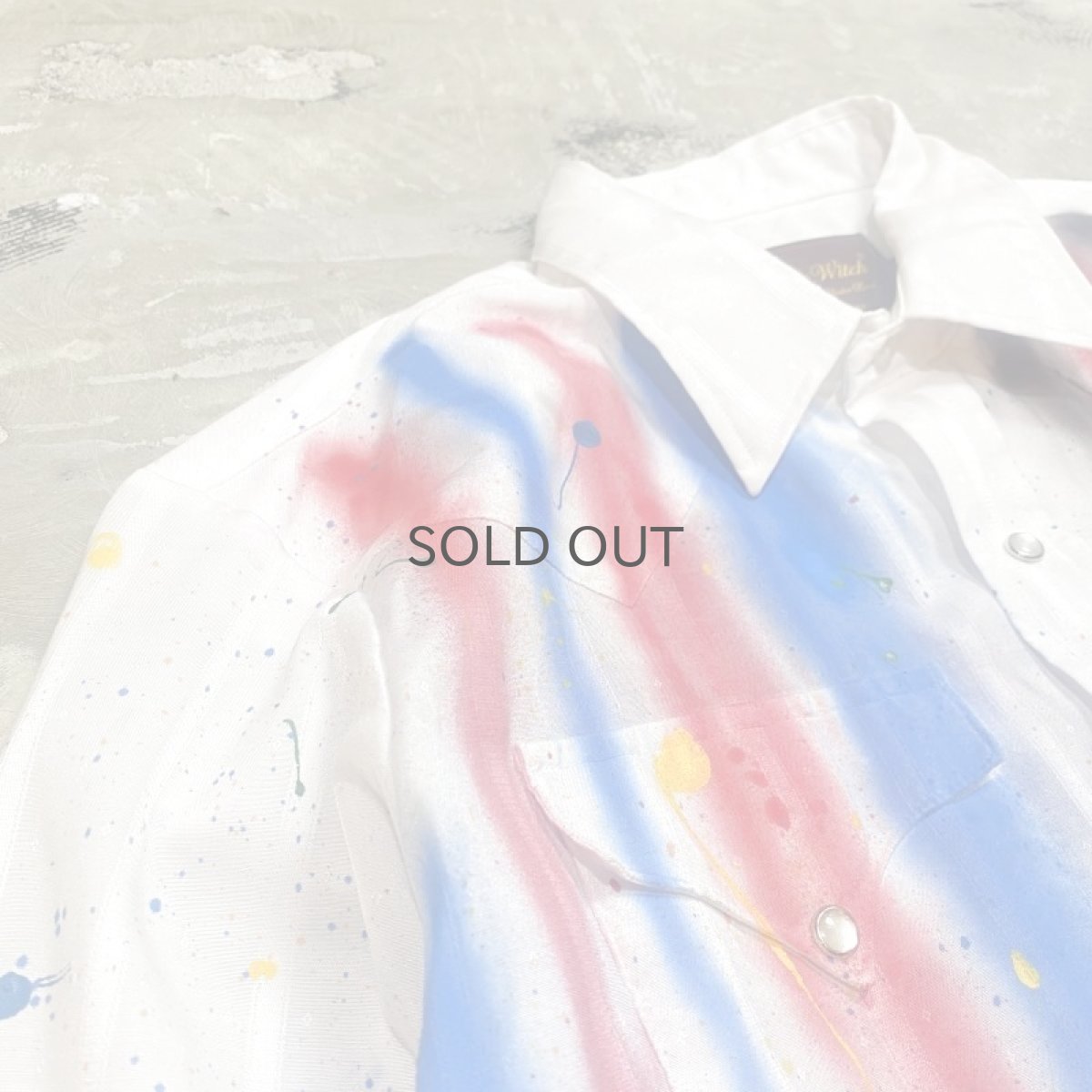 画像3: 【Wiz&Witch】"CANVAS" SPLASH WESTERN SHORT SHIRT / OS (3)