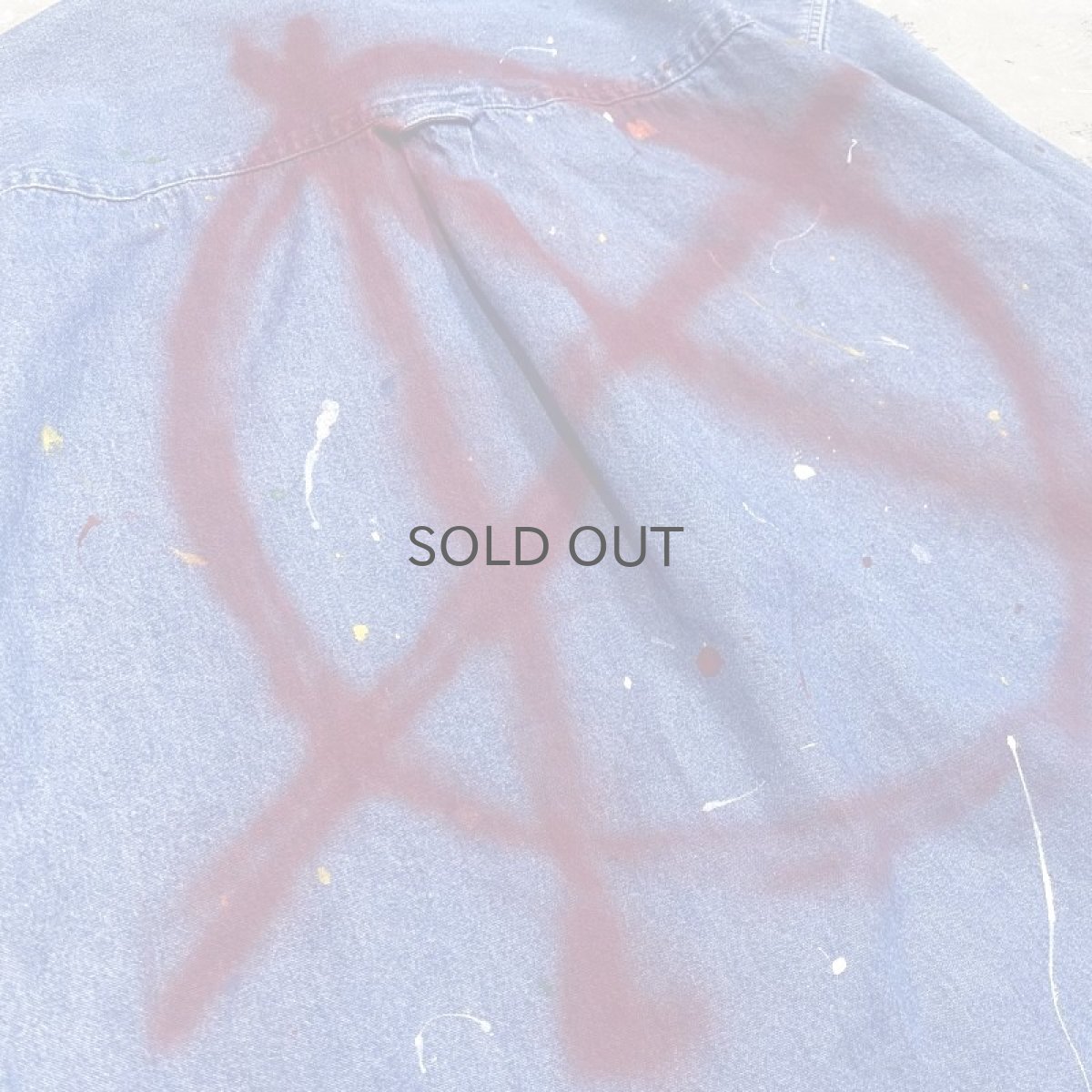 画像9: 【Wiz&Witch】"CANVAS" ANARCHY DENIM SHIRT / OS (9)