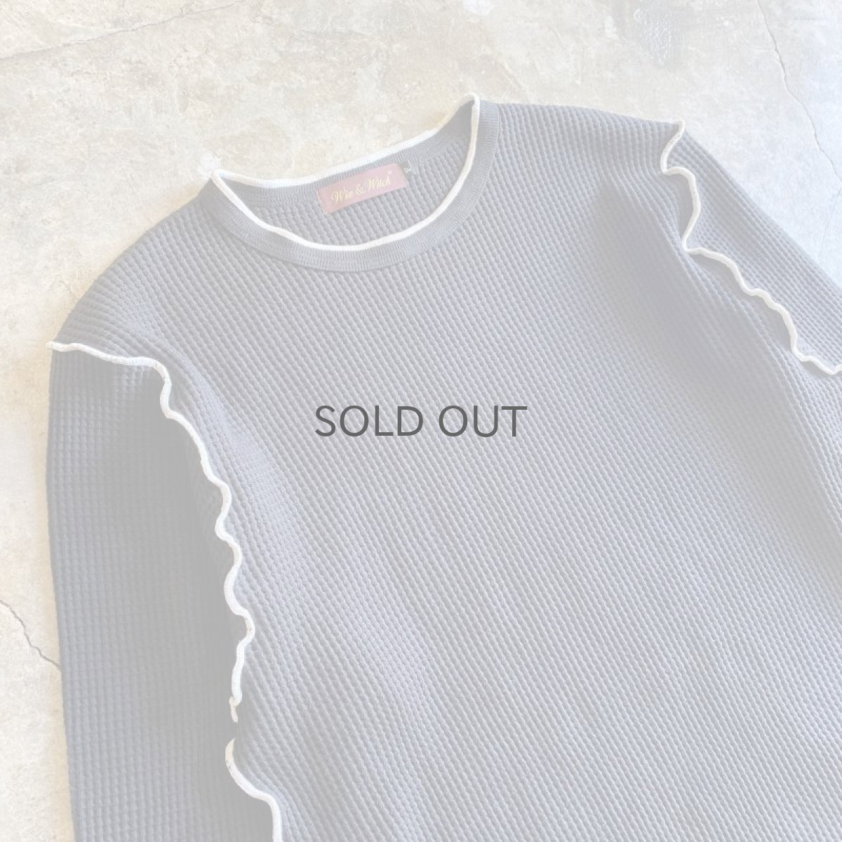 画像3: 【Wiz&Witch】"OUT STITCH" THERMAL L/S TEE / OS (3)