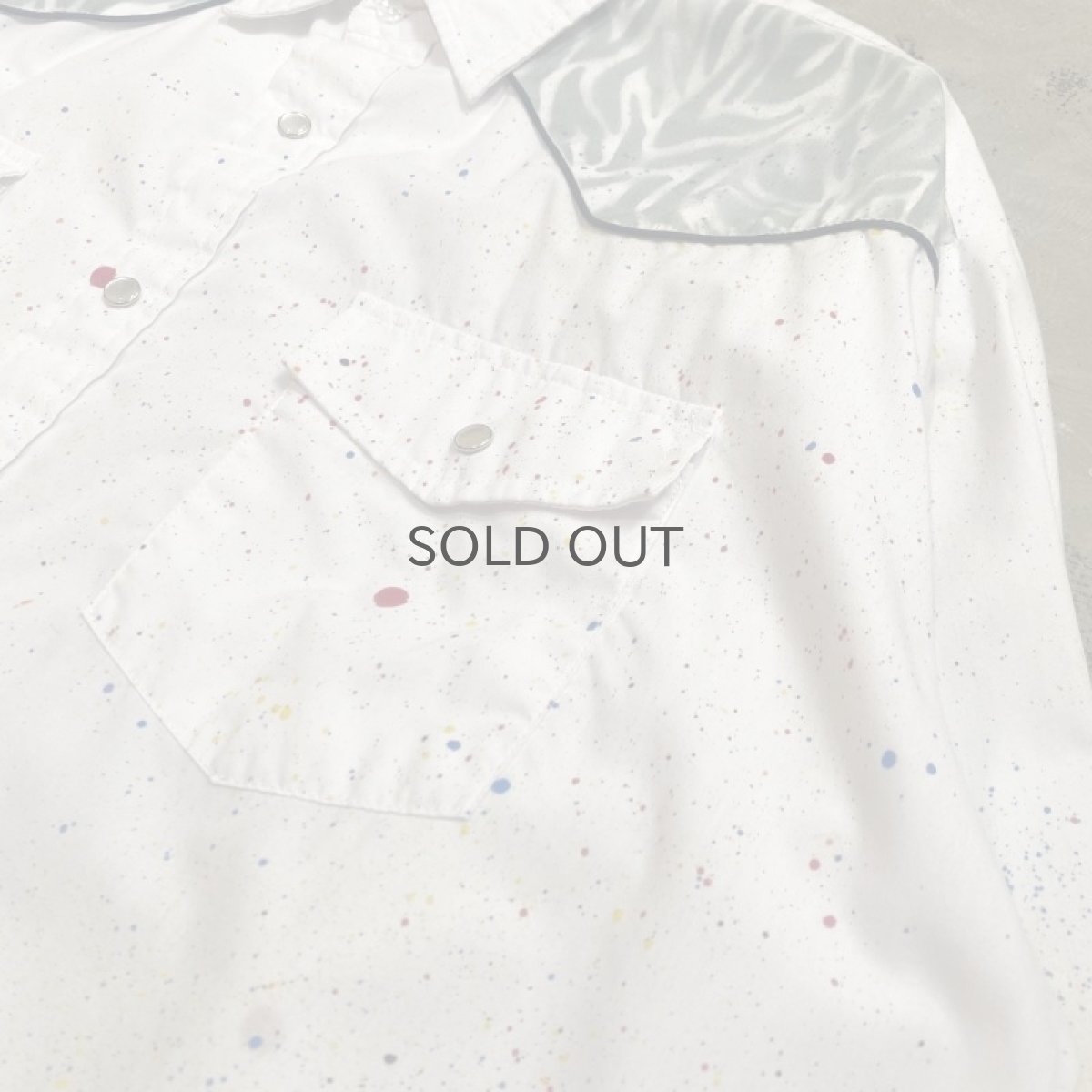 画像4: 【Wiz&Witch】"CANVAS" SPLASH WESTERN SHORT SHIRT / OS (4)