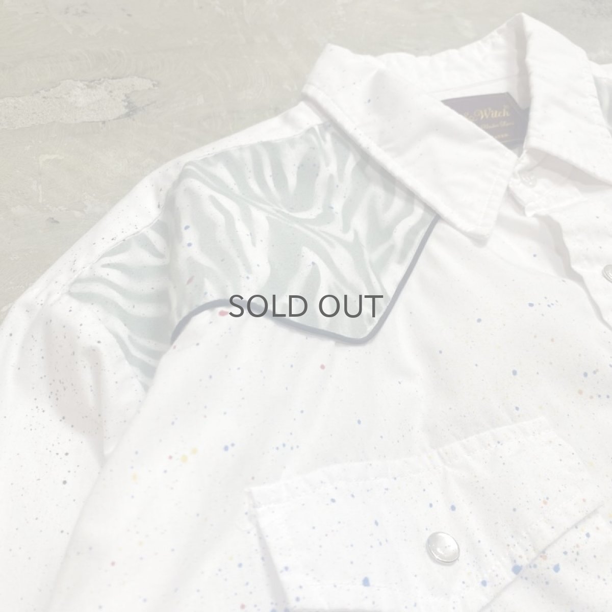 画像3: 【Wiz&Witch】"CANVAS" SPLASH WESTERN SHORT SHIRT / OS (3)