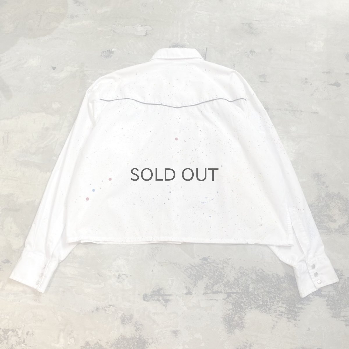 画像2: 【Wiz&Witch】"CANVAS" SPLASH WESTERN SHORT SHIRT / OS (2)