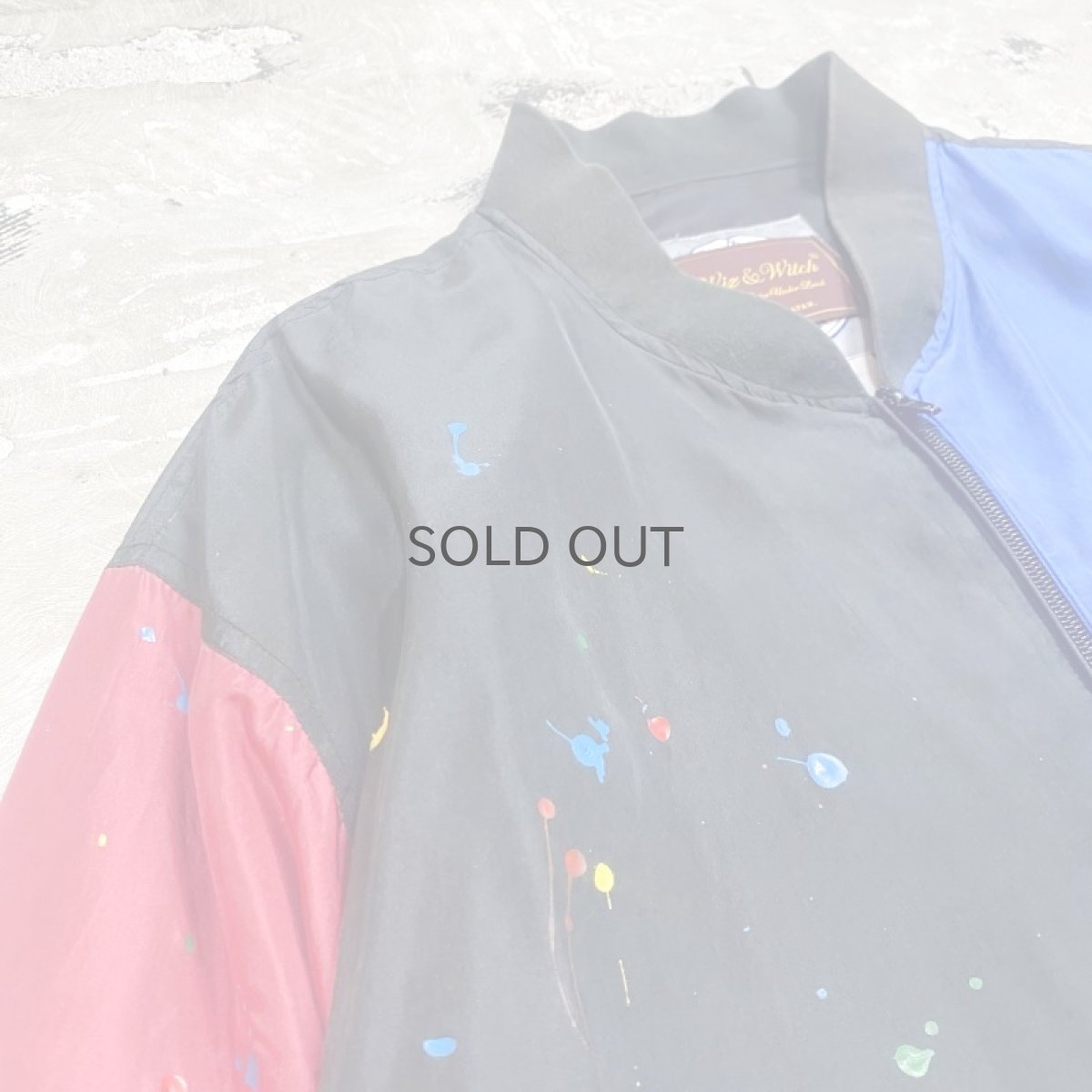 画像3: 【Wiz&Witch】"CANVAS" SPLASH ART SILK BLOUSON / OS (3)