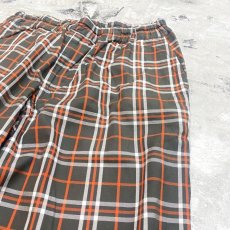 画像4: CHECK PATTERN WIDE SILHOUETTE PANTS / FREE (4)