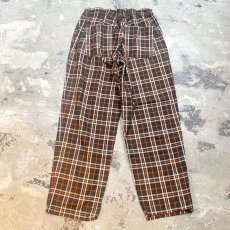 画像2: CHECK PATTERN WIDE SILHOUETTE PANTS / FREE (2)