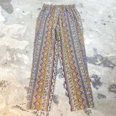 画像2: NATIVE STRIPE PATTERN DESIGN PANTS / FREE (2)