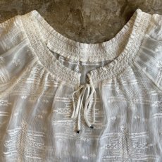 画像5: DESIGN EMBROIDERY SHEER TOPS / Ladies M (5)