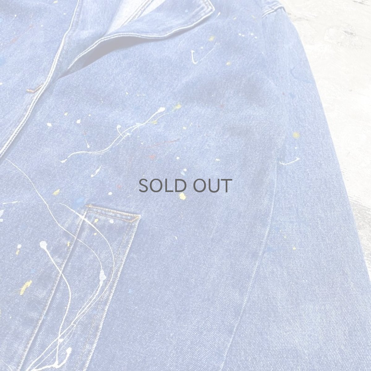 画像4: 【Wiz&Witch】"CANVAS" SPLASH DENIM COAT / OS (4)