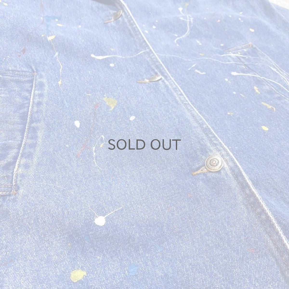 画像5: 【Wiz&Witch】"CANVAS" SPLASH DENIM COAT / OS (5)