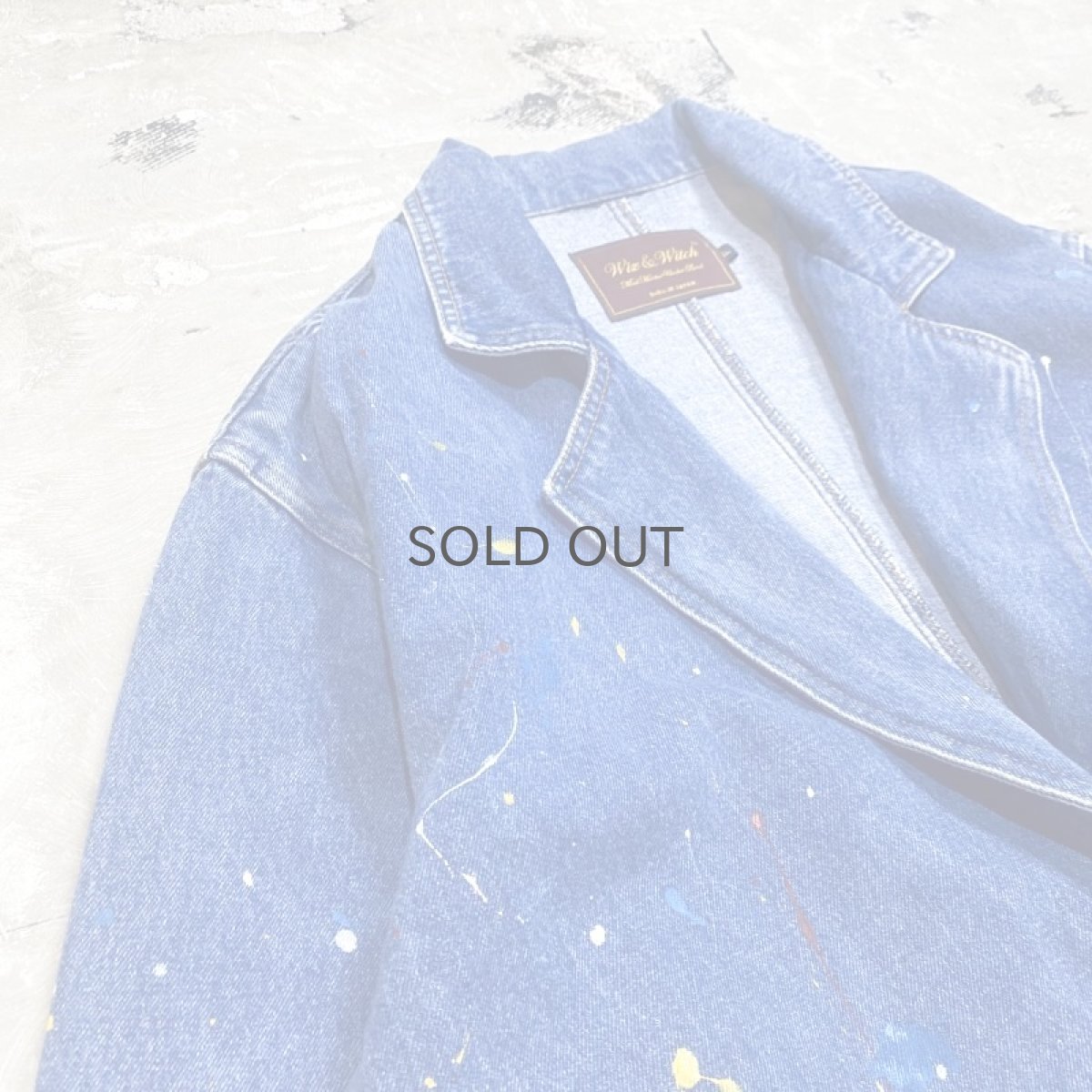 画像3: 【Wiz&Witch】"CANVAS" SPLASH DENIM COAT / OS (3)