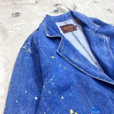 画像3: 【Wiz&Witch】"CANVAS" SPLASH DENIM COAT / OS (3)