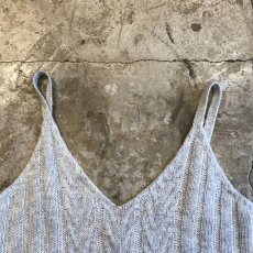 画像7: PALE TONE V NECK SHORT DESIGN KNIT VEST / Ladies XS/S(M) (7)