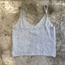 画像2: PALE TONE V NECK SHORT DESIGN KNIT VEST / Ladies XS/S(M) (2)