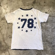 画像10: FOOTBALL COLOR PRINTED DOUBLE FACE DESIGN TEE / Ladies M  (10)