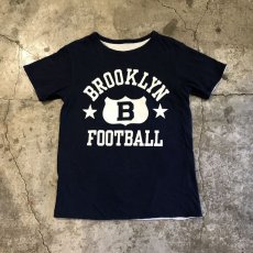 画像1: FOOTBALL COLOR PRINTED DOUBLE FACE DESIGN TEE / Ladies M  (1)