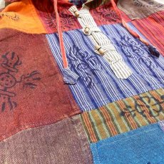 画像6: PATCHWORK VARIOUS PATTERN NATIVE ANORAK PARKA / Mens L~XL (6)