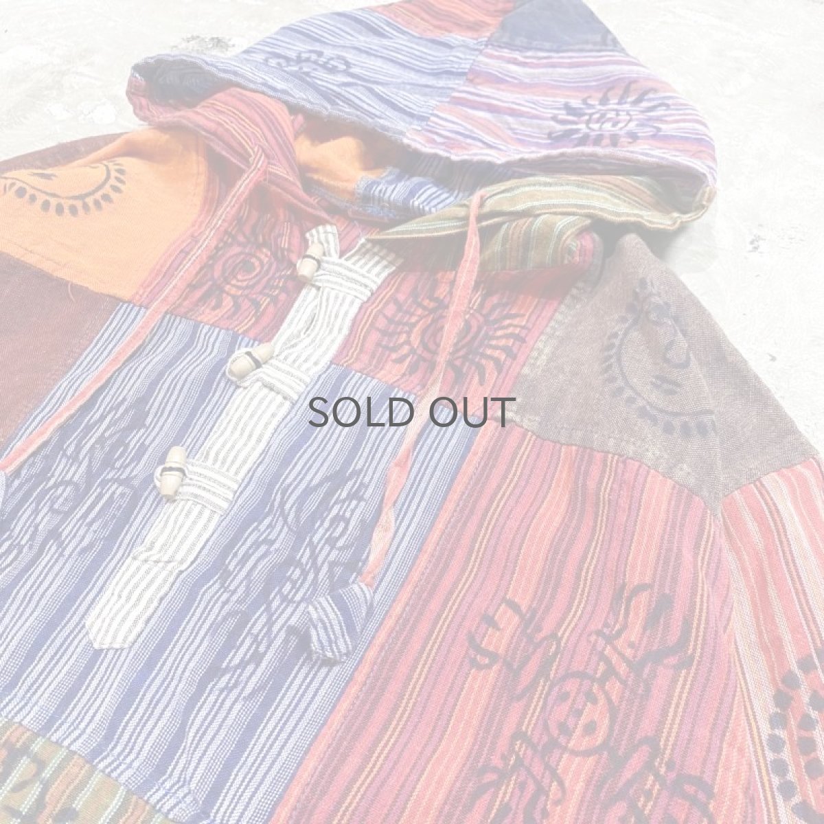 画像5: PATCHWORK VARIOUS PATTERN NATIVE ANORAK PARKA / Mens L~XL (5)