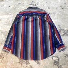 画像2: STRIPE PATTERN WESTERN L/S SHIRT / Mens XL (2)