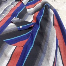 画像4: STRIPE PATTERN WESTERN L/S SHIRT / Mens XL (4)